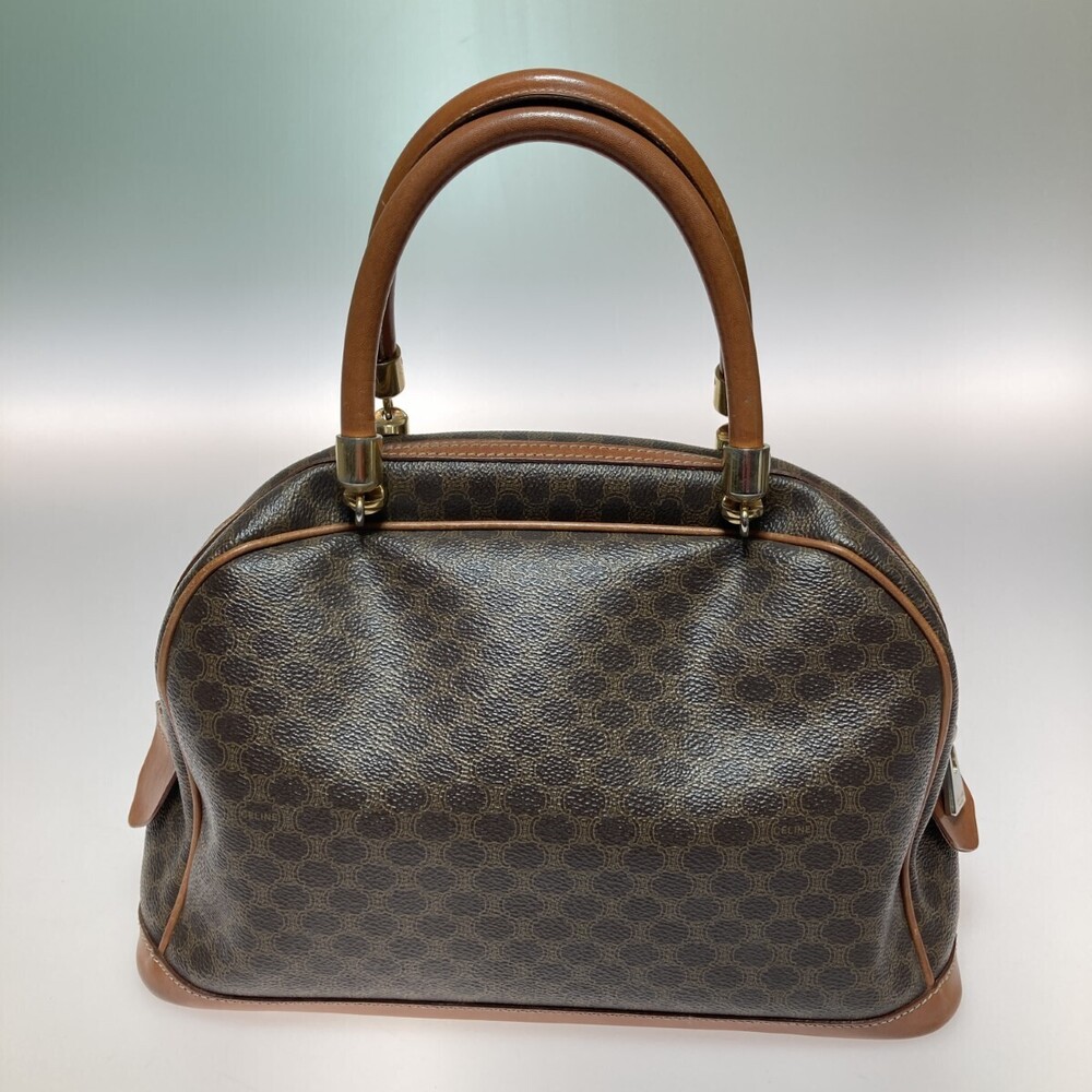 Celine Macadam Half Moon Handbag Brown markings - Picture 2 of 10